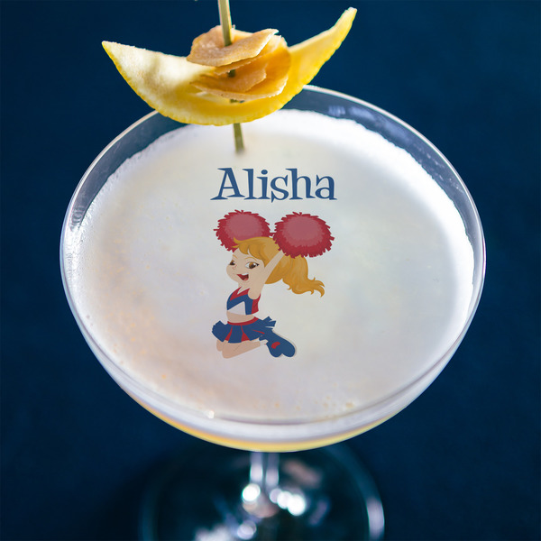 Cheerleader Printed Drink Topper - XLarge - In Context
