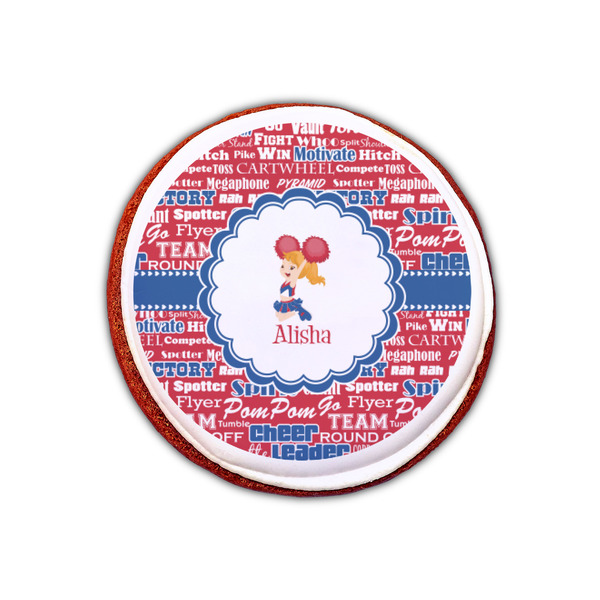 Cheerleader Printed Icing Circle - XSmall - On Cookie