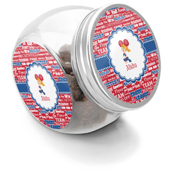 Cheerleader Puppy Treat Jar (Personalized)