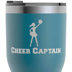 Cheerleader RTIC Tumbler - Dark Teal - Laser Engraved - Double-Sided (Personalized)