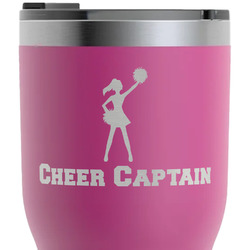 Cheerleader RTIC Tumbler - Magenta - Laser Engraved - Double-Sided (Personalized)