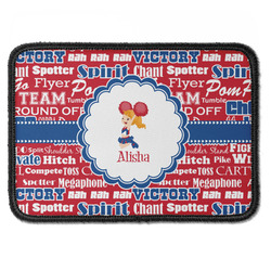 Cheerleader Iron On Rectangle Patch w/ Name or Text