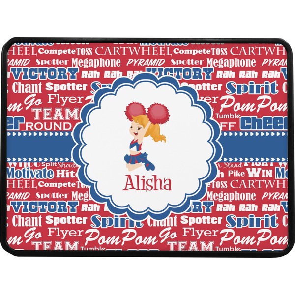Cheerleader Rectangular Car Hitch Cover w/ FRP Insert (Select Size)