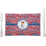 Cheerleader Rectangular Glass Lunch / Dinner Plate - Single or Set (Personalized)