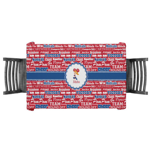 Custom Cheerleader Tablecloth - 58"x58" (Personalized)