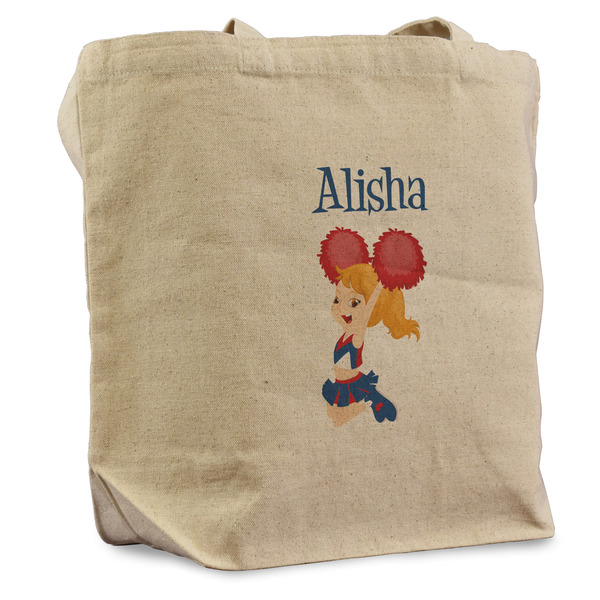 Custom Cheerleader Reusable Cotton Grocery Bag (Personalized)