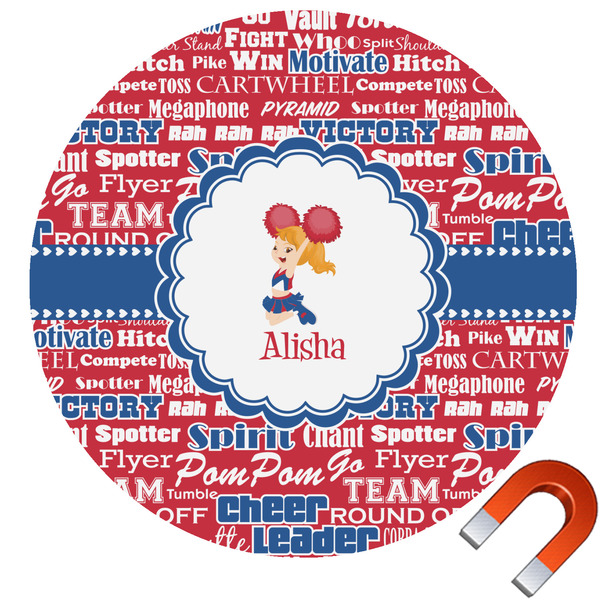 Custom Cheerleader Car Magnet (Personalized)