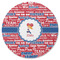 Cheerleader Round Rubber Backed Coaster (Personalized)