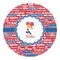 Cheerleader Round Decal - Large (Personalized)