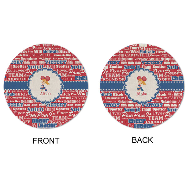Cheerleader Round Linen Placemats - APPROVAL (double sided)