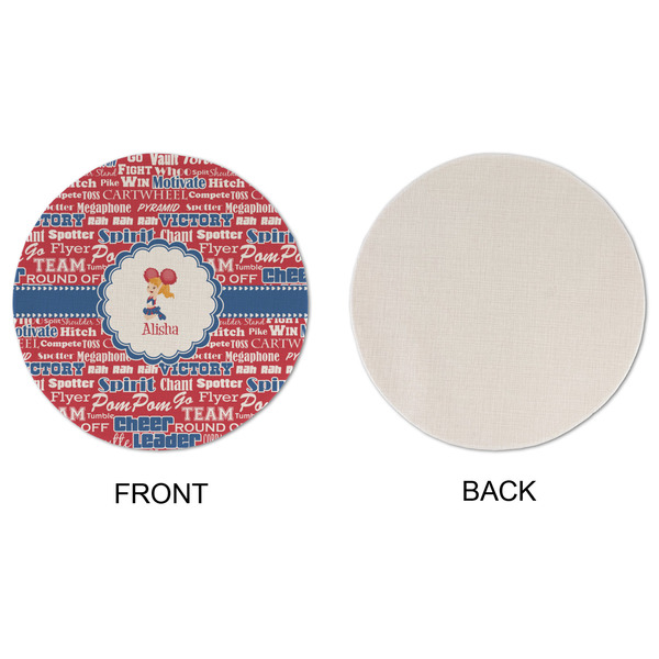 Cheerleader Round Linen Placemats - APPROVAL (single sided)
