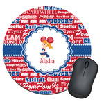 Cheerleader Round Mouse Pad (Personalized)