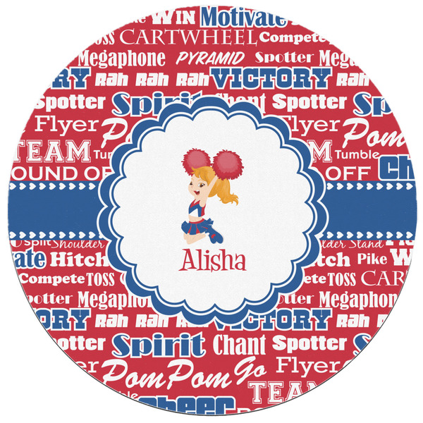 Cheerleader Round Mousepad - APPROVAL