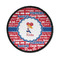 Cheerleader Iron On Round Patch w/ Name or Text