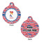 Cheerleader Round Pet ID Tag - Large - Approval