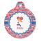 Cheerleader Round Pet ID Tag (Personalized)