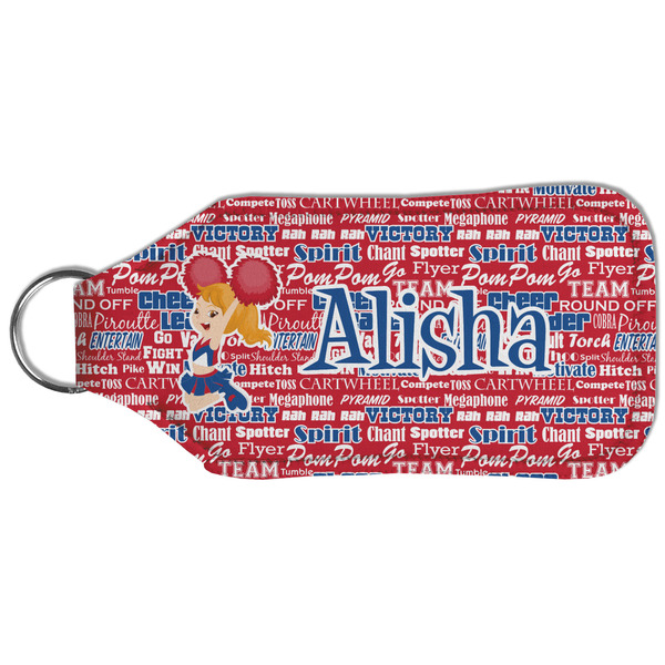 Cheerleader Sanitizer Holder Keychain - Large (Back)