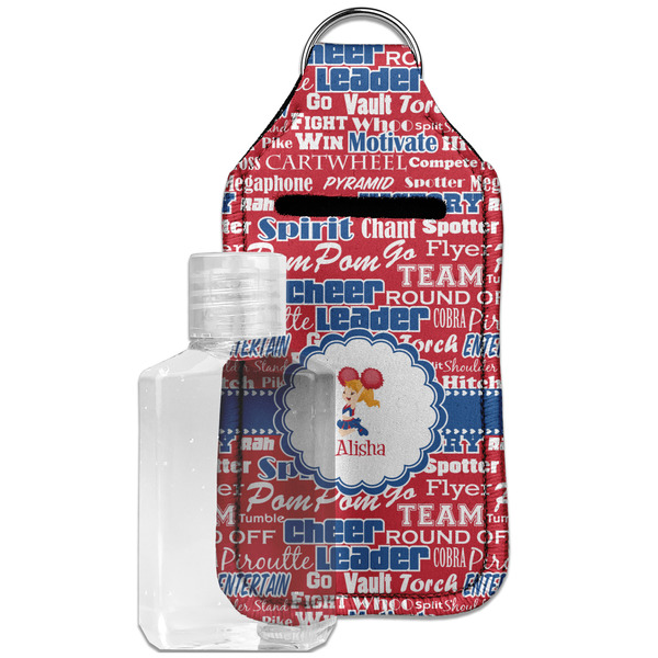 Custom Cheerleader Hand Sanitizer & Keychain Holder - Large (Personalized)