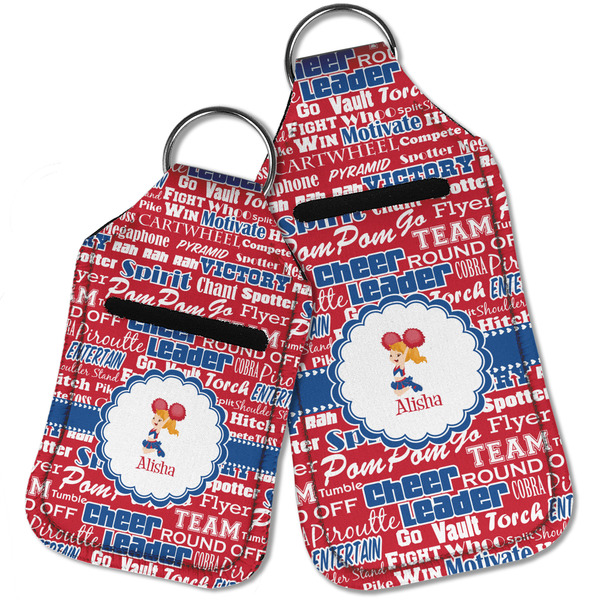 Cheerleader Sanitizer Holder Keychain - Parent Main