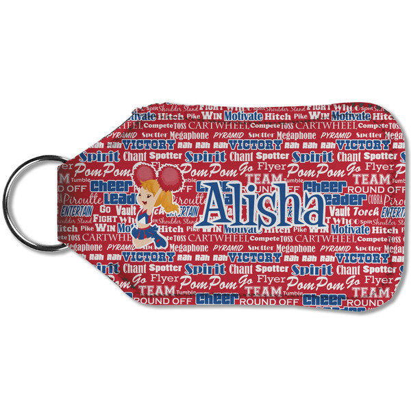 Cheerleader Sanitizer Holder Keychain - Small (Back)