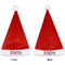 Cheerleader Santa Hats - Front and Back (Double Sided Print) APPROVAL