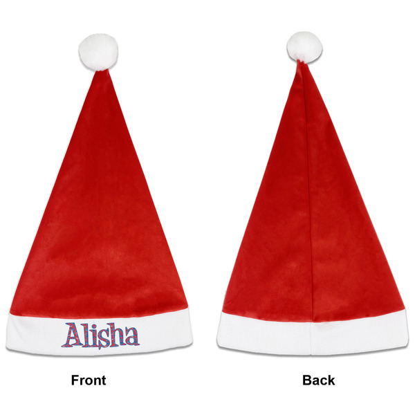 Cheerleader Santa Hats - Front and Back (Single Print) APPROVAL