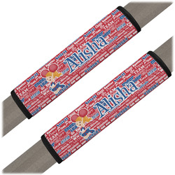 Cheerleader Seat Belt Covers (Set of 2) (Personalized)