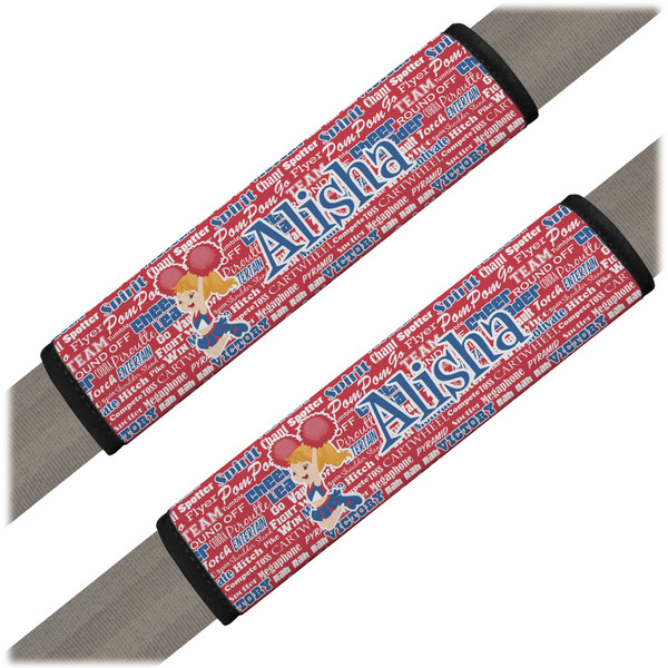 Custom Cheerleader Seat Belt Covers (Set of 2) (Personalized)