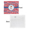 Cheerleader Security Blanket - Front & White Back View