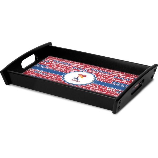 Cheerleader Serving Tray Black - Corner