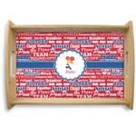 Cheerleader Natural Wooden Tray - Small (Personalized)