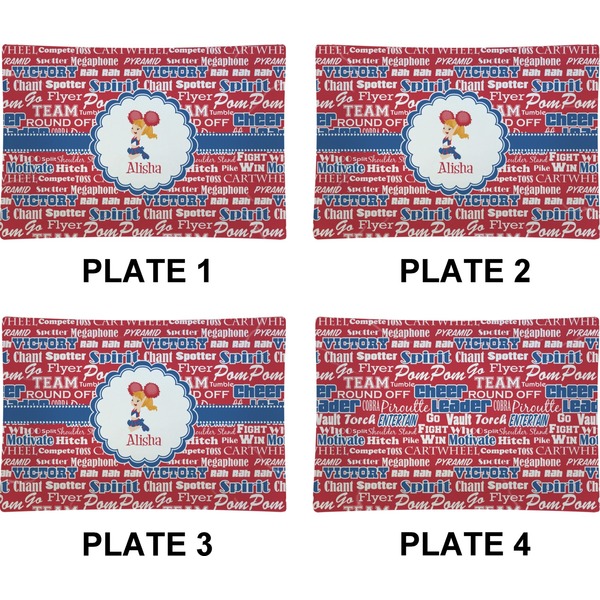 Cheerleader Set of Rectangular Appetizer / Dessert Plates (Approval)