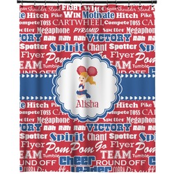 Cheerleader Extra Long Shower Curtain - 70"x84" (Personalized)