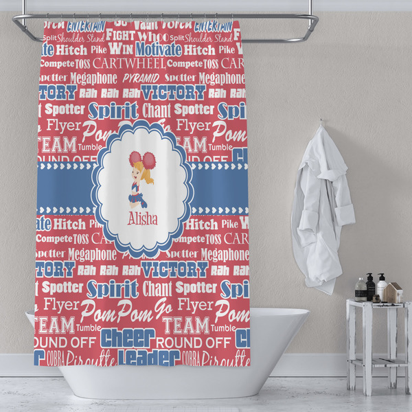 Cheerleader Shower Curtain Lifestyle