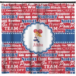 Cheerleader Shower Curtain - Custom Size (Personalized)