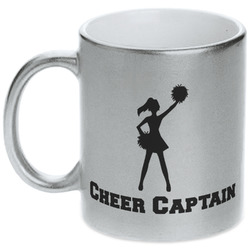 Cheerleader Metallic Silver Mug (Personalized)