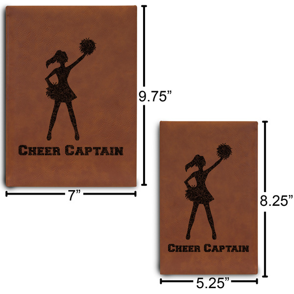 Cheerleader Sketch Book Size Comparison w/ Dimension