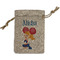 Cheerleader Small Burlap Gift Bag - Front (Personalized)