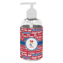 Cheerleader Plastic Soap / Lotion Dispenser (8 oz - Small - White) (Personalized)