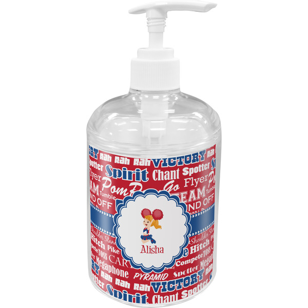 Custom Cheerleader Acrylic Soap & Lotion Bottle (Personalized)