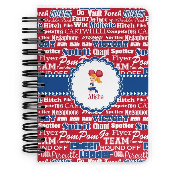 Custom Cheerleader Spiral Notebook - 5x7 w/ Name or Text
