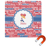 Cheerleader Square Car Magnet - 10" (Personalized)