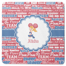 Cheerleader Square Rubber Backed Coaster (Personalized)