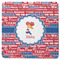 Cheerleader Square Rubber Backed Coaster (Personalized)