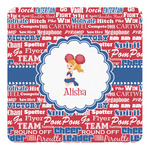 Cheerleader Square Decal - Large (Personalized)