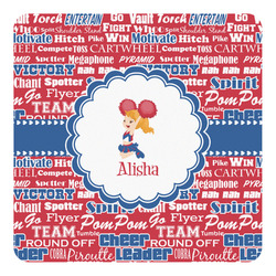 Cheerleader Square Decal - Small (Personalized)