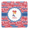 Cheerleader Square Decal - XLarge (Personalized)