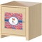 Cheerleader Square Wall Decal on Wooden Cabinet
