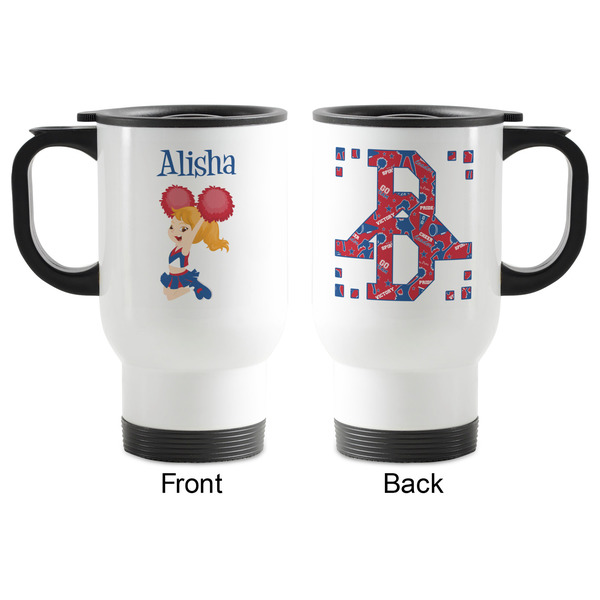 Cheerleader Stainless Steel Travel Mug with Handle - Apvl