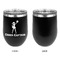 Cheerleader Stainless Wine Tumblers - Black - Single Sided - Approval